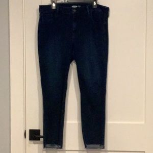 Old navy rockstar distressed super skinny ankle jeans size 16
